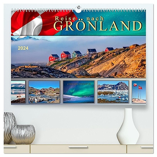 Reise nach Grönland (hochwertiger Premium Wandkalender 2024 DIN A2 quer), Kunstdruck in Hochglanz, Peter Roder