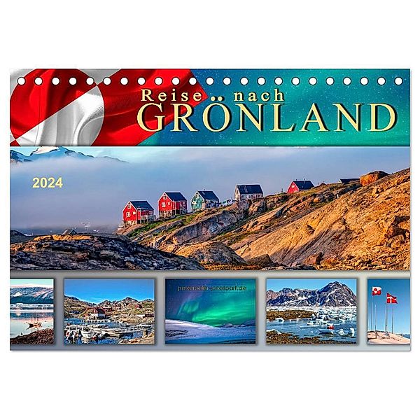 Reise nach Grönland (Tischkalender 2024 DIN A5 quer), CALVENDO Monatskalender, Peter Roder