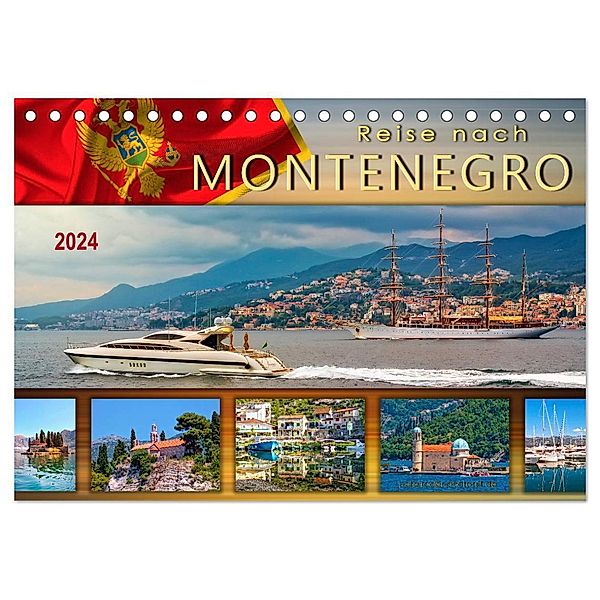 Reise nach Montenegro (Tischkalender 2024 DIN A5 quer), CALVENDO Monatskalender, Peter Roder