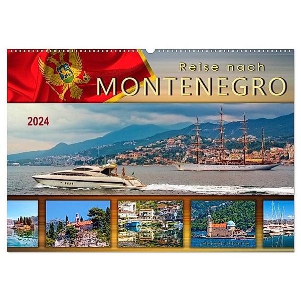 Reise nach Montenegro (Wandkalender 2024 DIN A2 quer), CALVENDO Monatskalender, Peter Roder