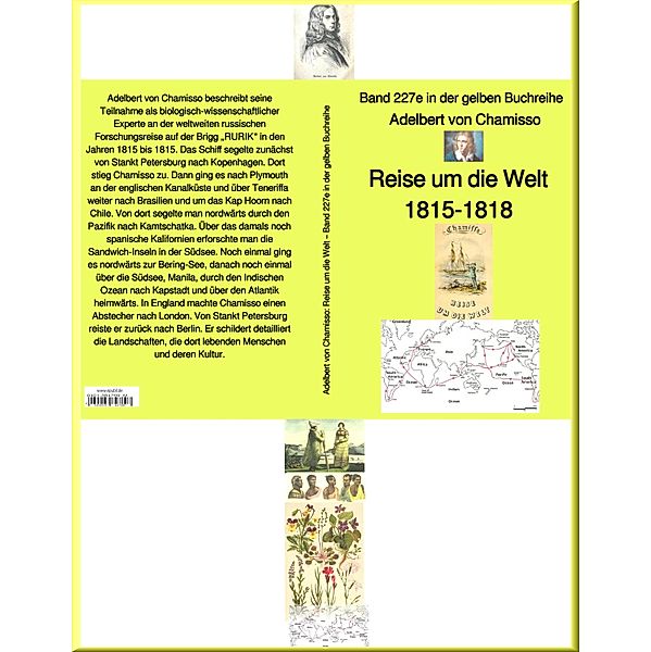 Reise um die Welt 1815 bis 1815  - Band 227e in der maritimen gelben Buchreihe - bei Jürgen Ruszkowski, Adelbert von Chamisso