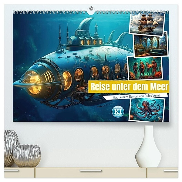 Reise unter dem Meer (hochwertiger Premium Wandkalender 2025 DIN A2 quer), Kunstdruck in Hochglanz, Calvendo, Sabine Löwer
