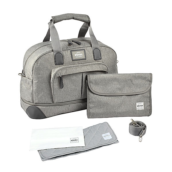 BÉABA Reise-Wickeltasche AMSTERDAM II (63x22x36) in grey melange