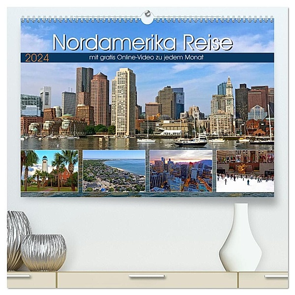 Reisekalender Nordamerika (hochwertiger Premium Wandkalender 2024 DIN A2 quer), Kunstdruck in Hochglanz, Stefan Berndt