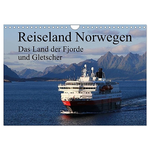 Reiseland Norwegen das Land der Fjorde und Gletscher (Wandkalender 2024 DIN A4 quer), CALVENDO Monatskalender, Klaus Fröhlich