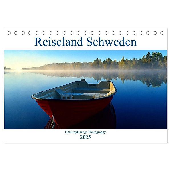Reiseland Schweden (Tischkalender 2025 DIN A5 quer), CALVENDO Monatskalender, Calvendo, Christoph Junge