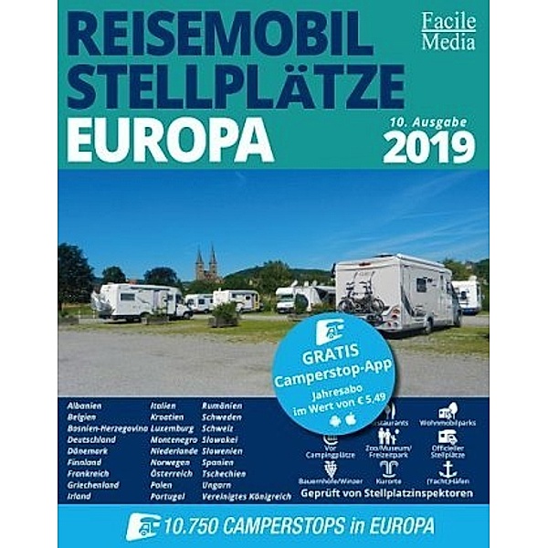 Reisemobilstellplätze Europa 2019
