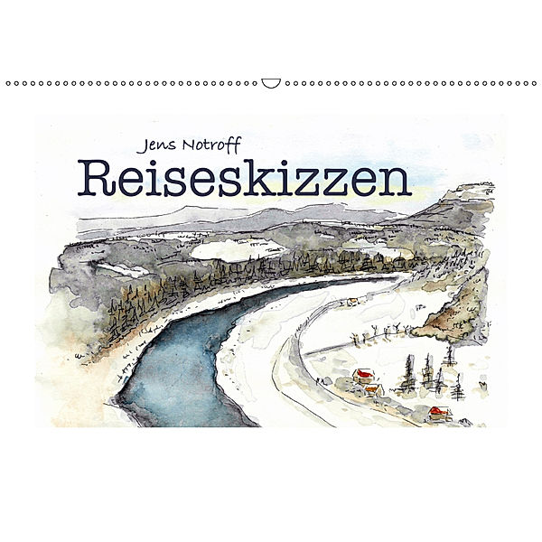 Reiseskizzenbuch (Wandkalender 2019 DIN A2 quer), Jens Notroff