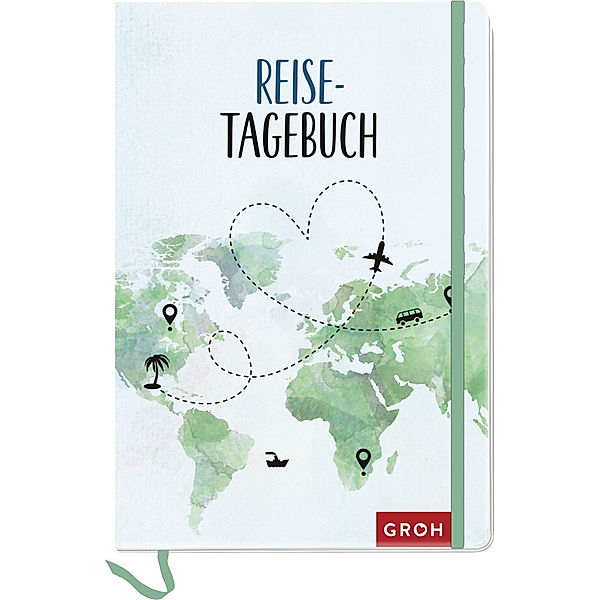 Reisetagebuch (Weltkarte), Groh Verlag