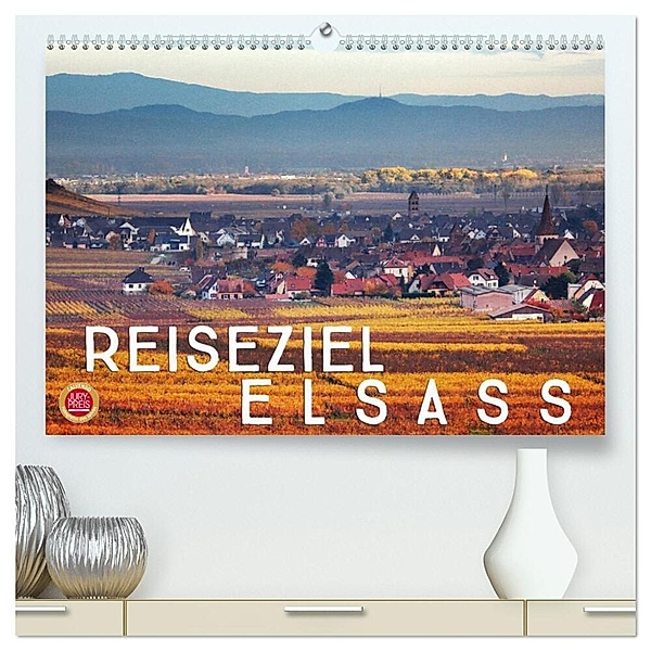 Reiseziel Elsass (hochwertiger Premium Wandkalender 2024 DIN A2 quer), Kunstdruck in Hochglanz, Martina Cross