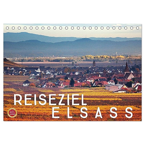 Reiseziel Elsass (Tischkalender 2024 DIN A5 quer), CALVENDO Monatskalender, Martina Cross