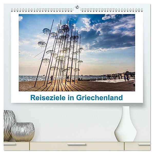 Reiseziele in Griechenland (hochwertiger Premium Wandkalender 2024 DIN A2 quer), Kunstdruck in Hochglanz, thomas meinert