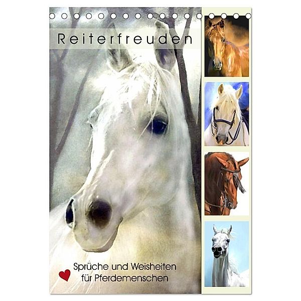 Reiterfreuden. Sprüche und Weisheiten für Pferdemenschen (Tischkalender 2024 DIN A5 hoch), CALVENDO Monatskalender, Rose Hurley