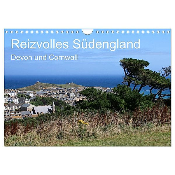 Reizvolles Südengland Devon und Cornwall (Wandkalender 2024 DIN A4 quer), CALVENDO Monatskalender, Klaus Fröhlich
