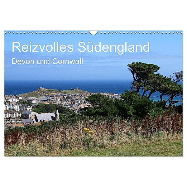 Reizvolles Südengland Devon und Cornwall (Wandkalender 2024 DIN A3 quer), CALVENDO Monatskalender, Klaus Fröhlich