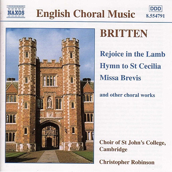 Rejoice In The Lamb/Hymn To St, Robinson, Choir Of ST John's Co