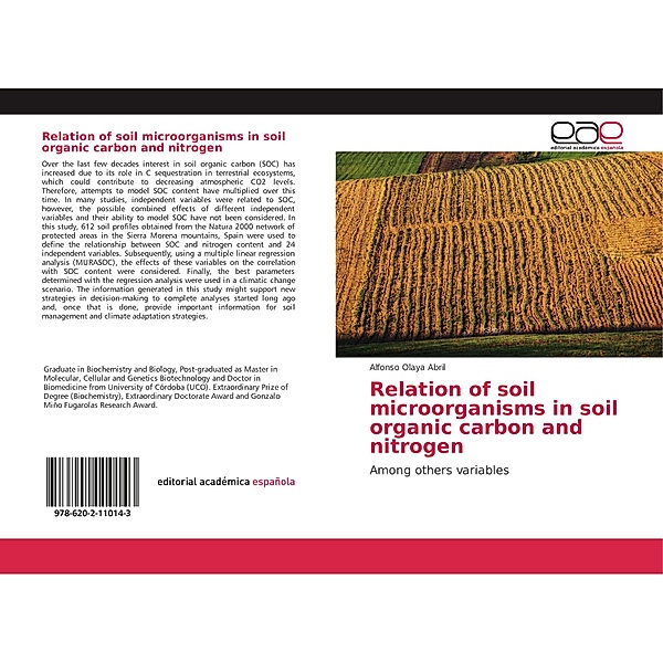 Relation of soil microorganisms in soil organic carbon and nitrogen, Alfonso Olaya Abril