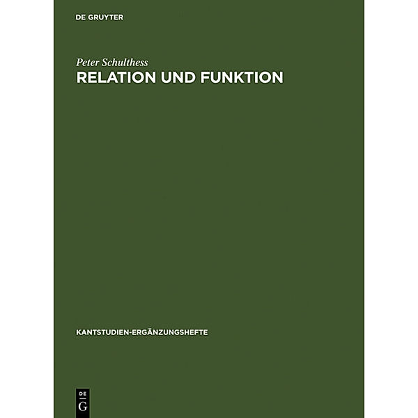 Relation und Funktion, Peter Schulthess