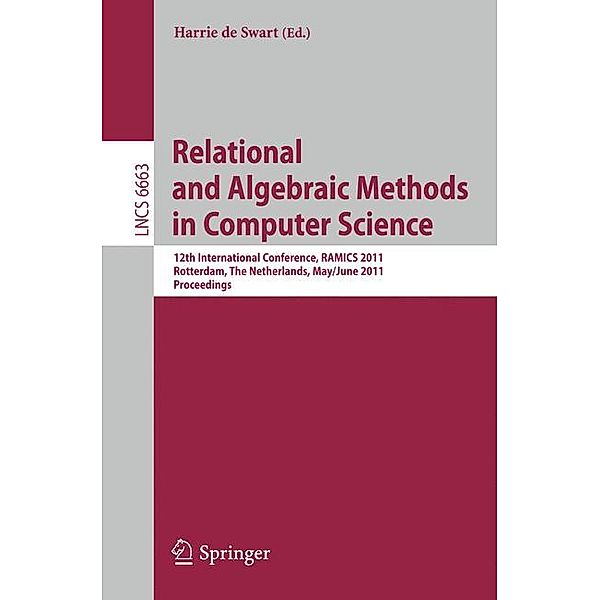 Relational and Algebraic Methods in Computer Science