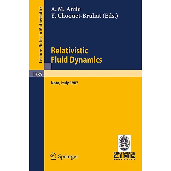 Relativistic Fluid Dynamics / Lecture Notes in Mathematics Bd.1385
