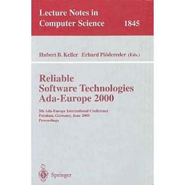 Reliable Software Technologies Ada-Europe 2000 / Lecture Notes in Computer Science Bd.1845