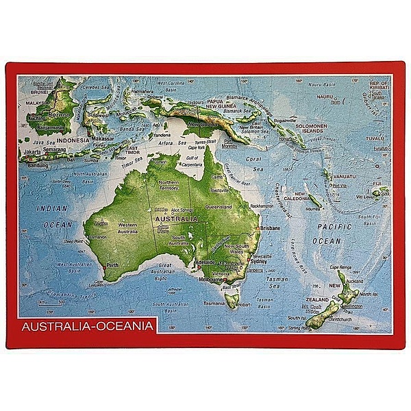 Reliefpostkarte Australien, André Markgraf, Mario Engelhardt