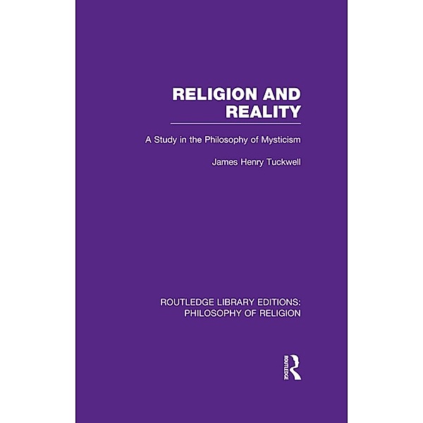 Religion and Reality, James Henry Tuckwell