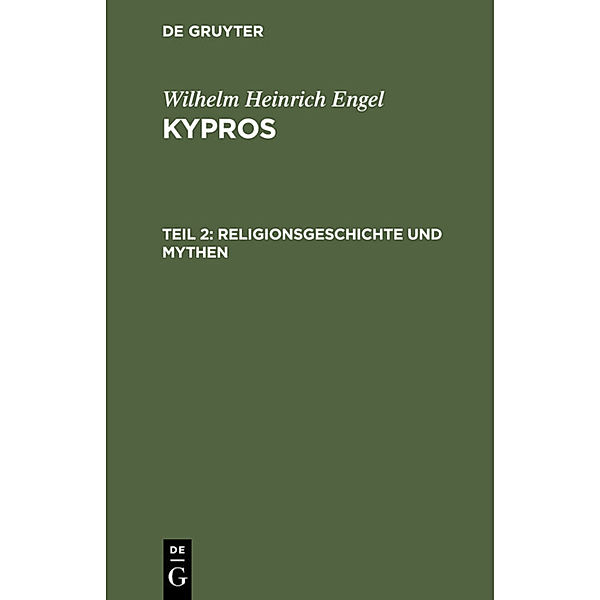 Religionsgeschichte und Mythen, Wilhelm Heinrich Engel