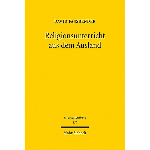 Religionsunterricht aus dem Ausland, David Faßbender