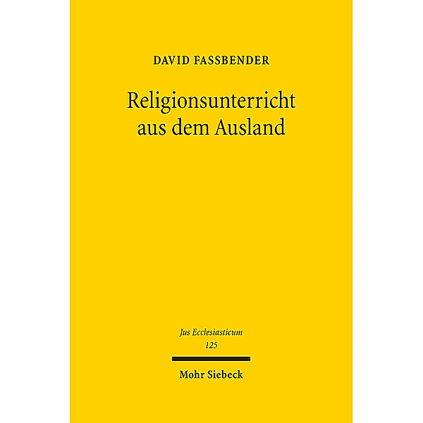 Religionsunterricht aus dem Ausland, David Faßbender