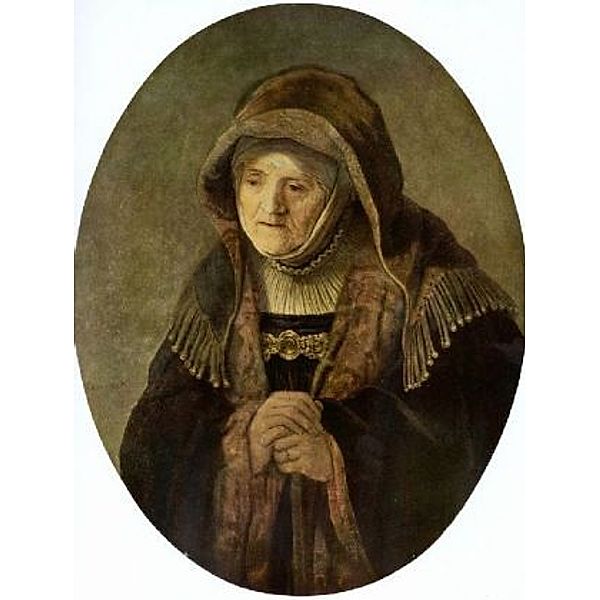 Rembrandt Harmensz. van Rijn - Porträt der Mutter Rembrandts, Oval - 200 Teile (Puzzle)