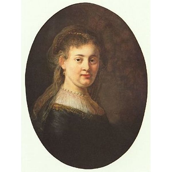 Rembrandt Harmensz. van Rijn - Porträt der Saskia mit Schleier, Oval - 100 Teile (Puzzle)