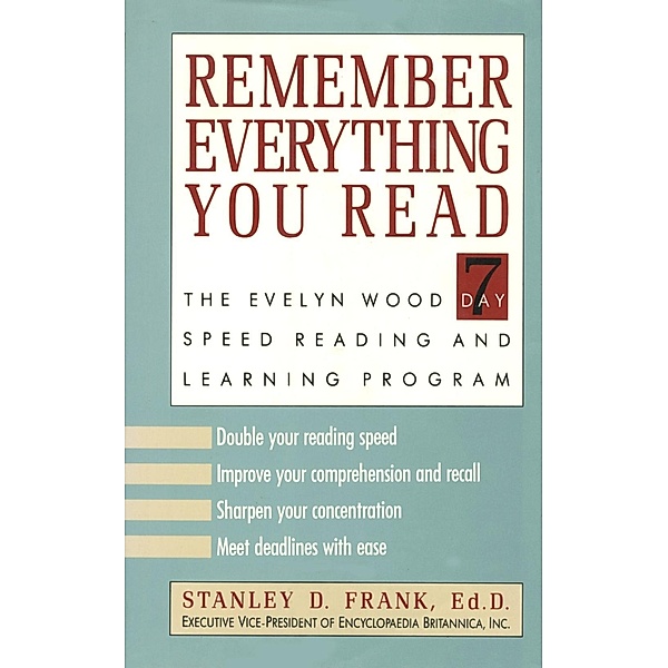 Remember Everything You Read, Stanley D. Frank