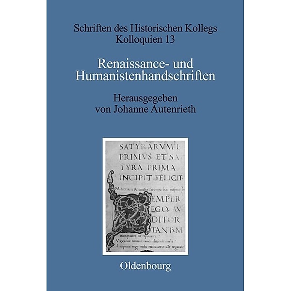 Renaissancehandschriften und Humanistenhandschriften