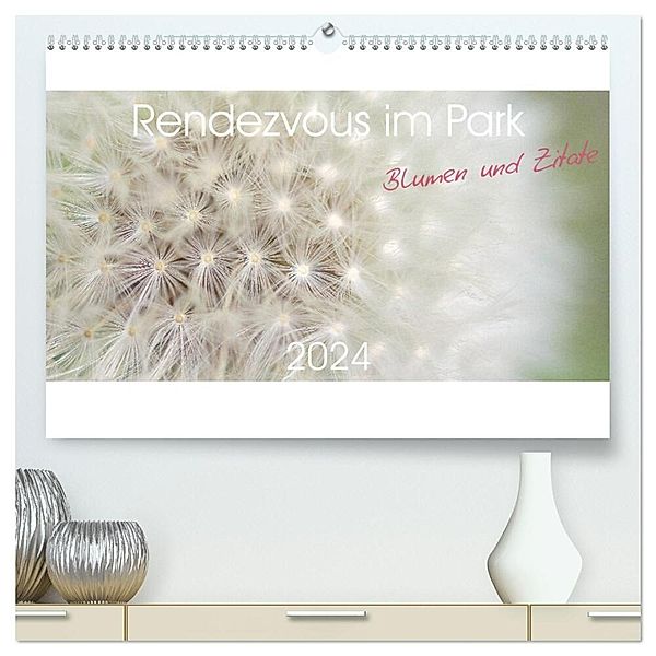 Rendezvous im Park (hochwertiger Premium Wandkalender 2024 DIN A2 quer), Kunstdruck in Hochglanz, Gesine Trabant