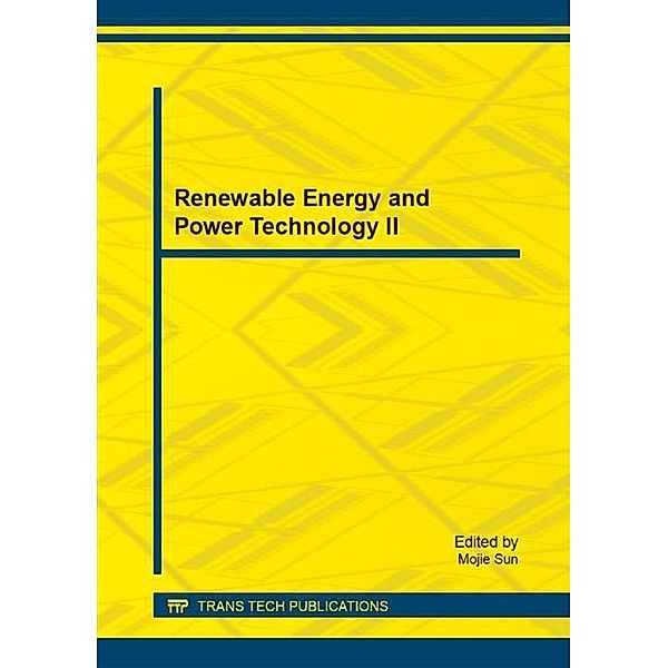 Renewable Energy and Power Technology II