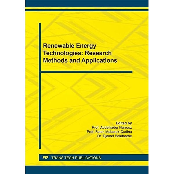 Renewable Energy Technologies: Research Methods and Applications