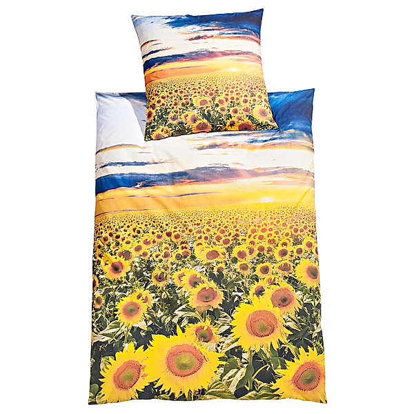 Renforcé Bettwäsche Sonnenblumen (Grösse: 135 x 200cm)