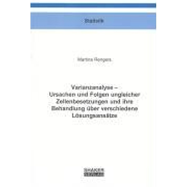 Rengers, M: Varianzanalyse - Ursachen und Folgen ungleicher, Martina Rengers