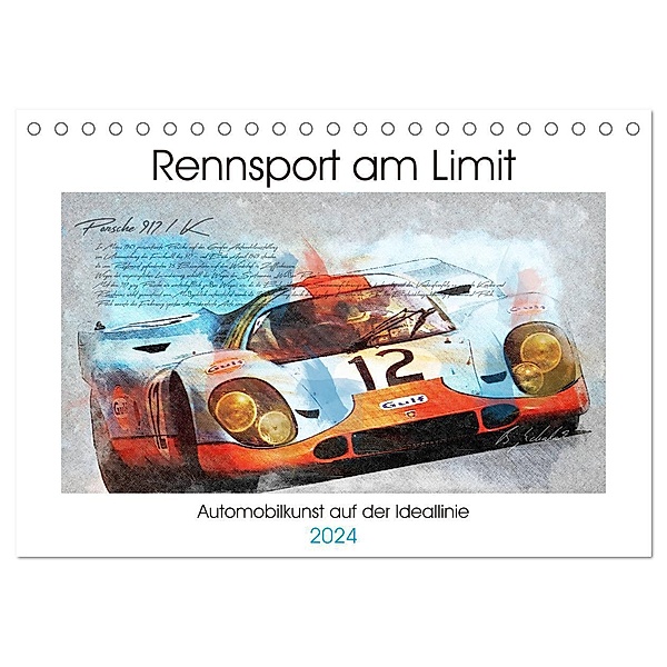Rennsport am Limit (Tischkalender 2024 DIN A5 quer), CALVENDO Monatskalender, Bernd Michalak