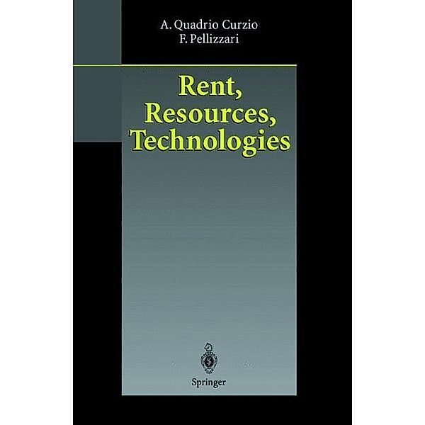 Rent, Resources, Technologies, Alberto Quadrio Curzio, Fausta Pellizzari