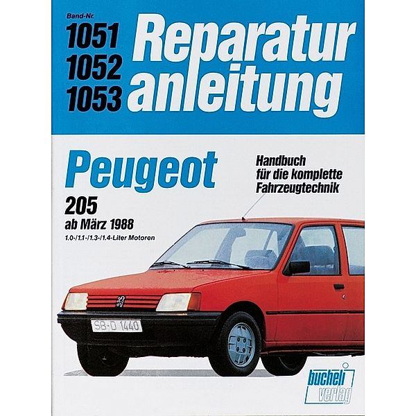 Reparaturanleitung / 1051-53 / Peugeot 205  ab 9/1982