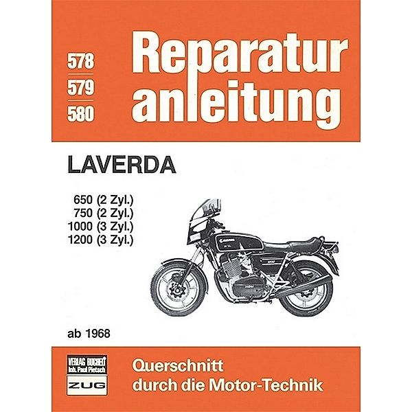 Reparaturanleitung / 578-80 / Laverda    650 / 750  (2 Zyl.)  1000 / 1200