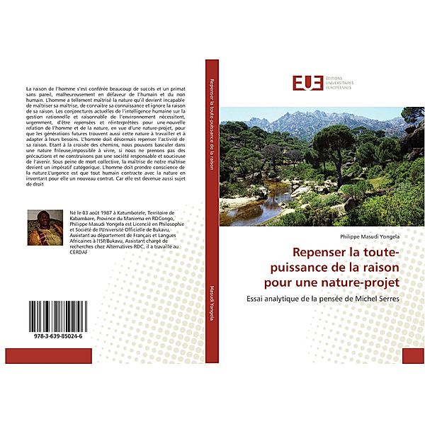 Repenser la toute-puissance de la raison pour une nature-projet, Philippe Masudi Yongela