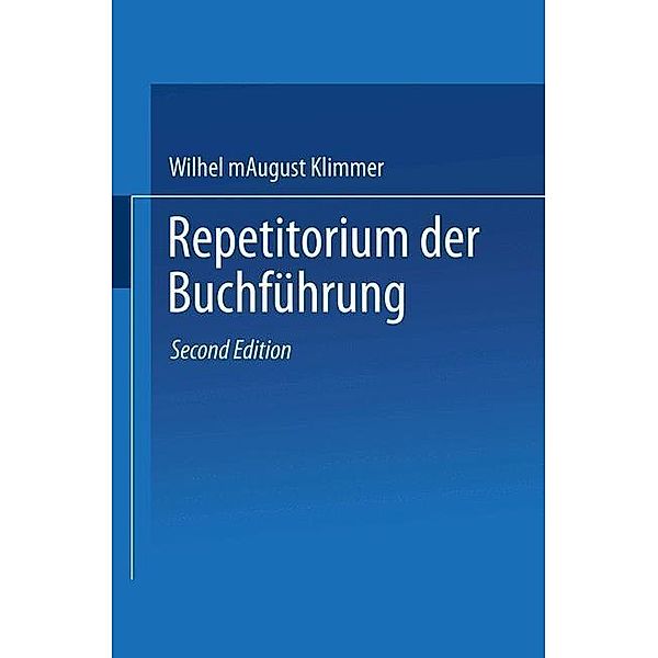 Repetitorium der Buchführung, August Klimmer