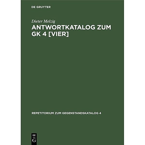 Repetitorium zum Gegenstandskatalog 4 / Antwortkatalog zum GK IV, Leitsymptome und diagnostische Methoden in der Medizin