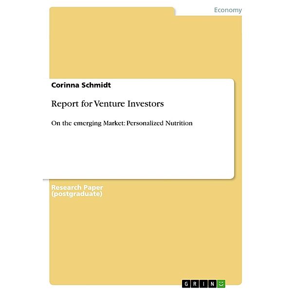Report for Venture Investors, Corinna Schmidt
