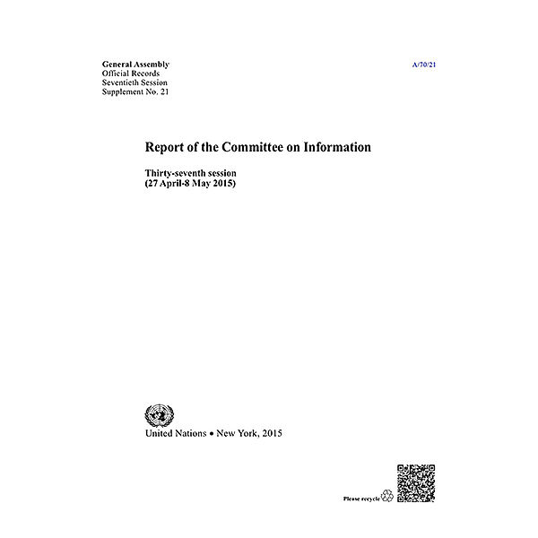 Report of the Committee on Information: Report of the Committee on Information