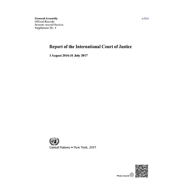 Reports of the International Court of Justice: Report of the International Court of Justice