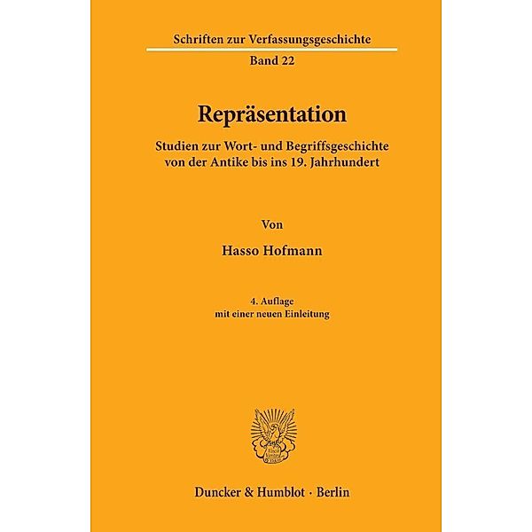 Repräsentation., Hasso Hofmann